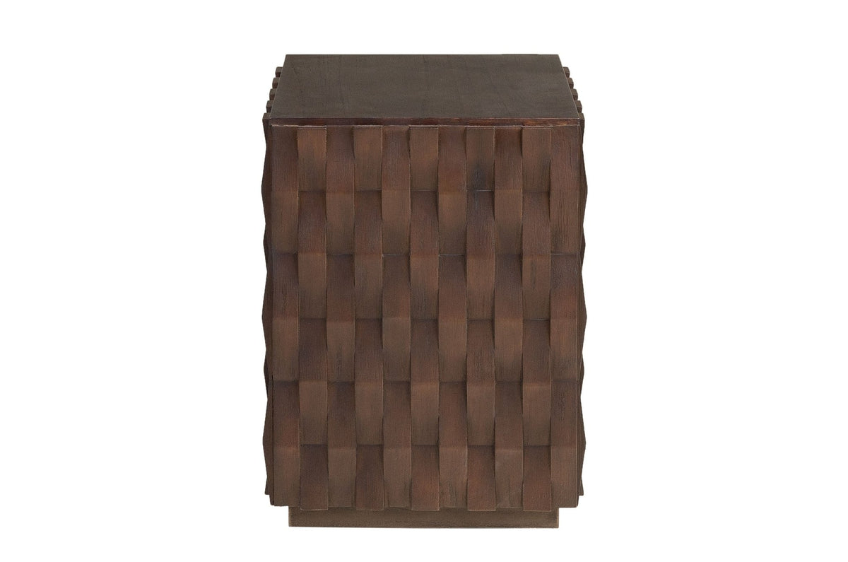 Table d'appoint en bois mindi foncé 37x52cm Naga - Versmissen - The Cool Republic