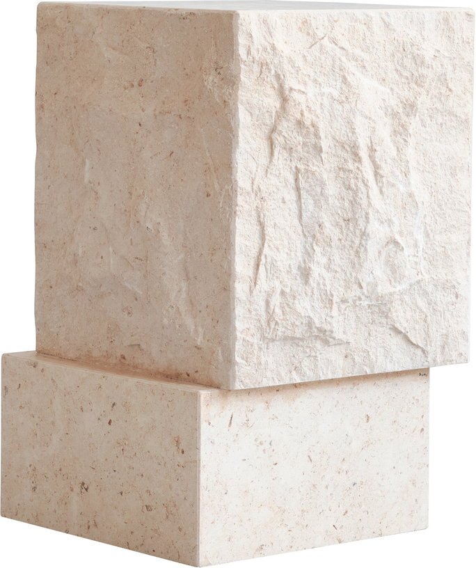 Table d'appoint en calcaire 33x32x50cm Temple - 101 COPENHAGEN - The Cool Republic