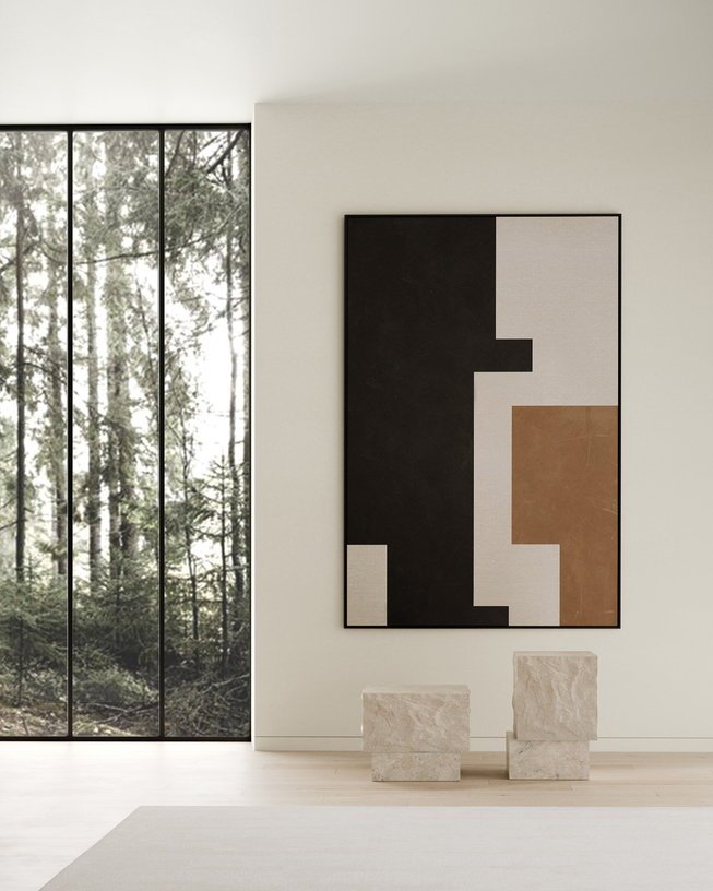 Table d'appoint en calcaire 33x32x50cm Temple - 101 COPENHAGEN - The Cool Republic