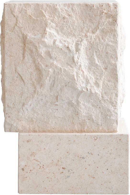 Table d'appoint en calcaire 33x32x50cm Temple - 101 COPENHAGEN - The Cool Republic