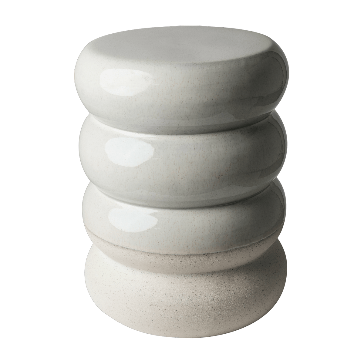 Table d'appoint en céramique blanc Chubby - Pols Potten - The Cool Republic