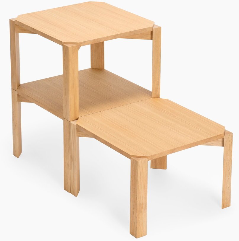 Stackable oak side table MMS - Mobles 114 - The Cool Republic
