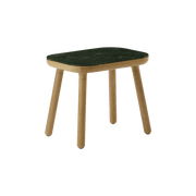 Table d'appoint en chêne et marbre vert 35x50x43cm Paff - Umage - The Cool Republic