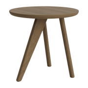 Fin Solid Light Smoked Oak Side Table - NORR11 - The Cool Republic
