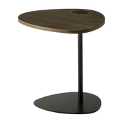 Table d'appoint en chêne fumé et piétement noir Hug - Meme Design - The Cool Republic