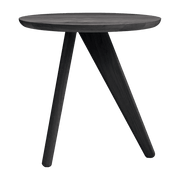Table d'appoint en chêne massif noire Fin - NORR11 - The Cool Republic