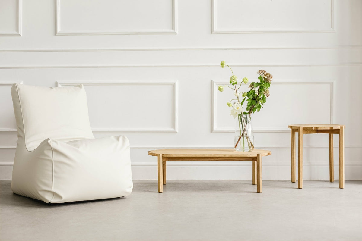 Table d'appoint en chêne naturel 50 cm Pinion - Emko - The Cool Republic