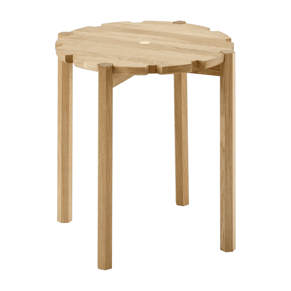 Table d'appoint en chêne naturel 50 cm Pinion - Emko - The Cool Republic