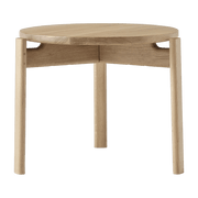 Table d'appoint en chêne naturel 60 x 43 cm Passage - Audo - The Cool Republic