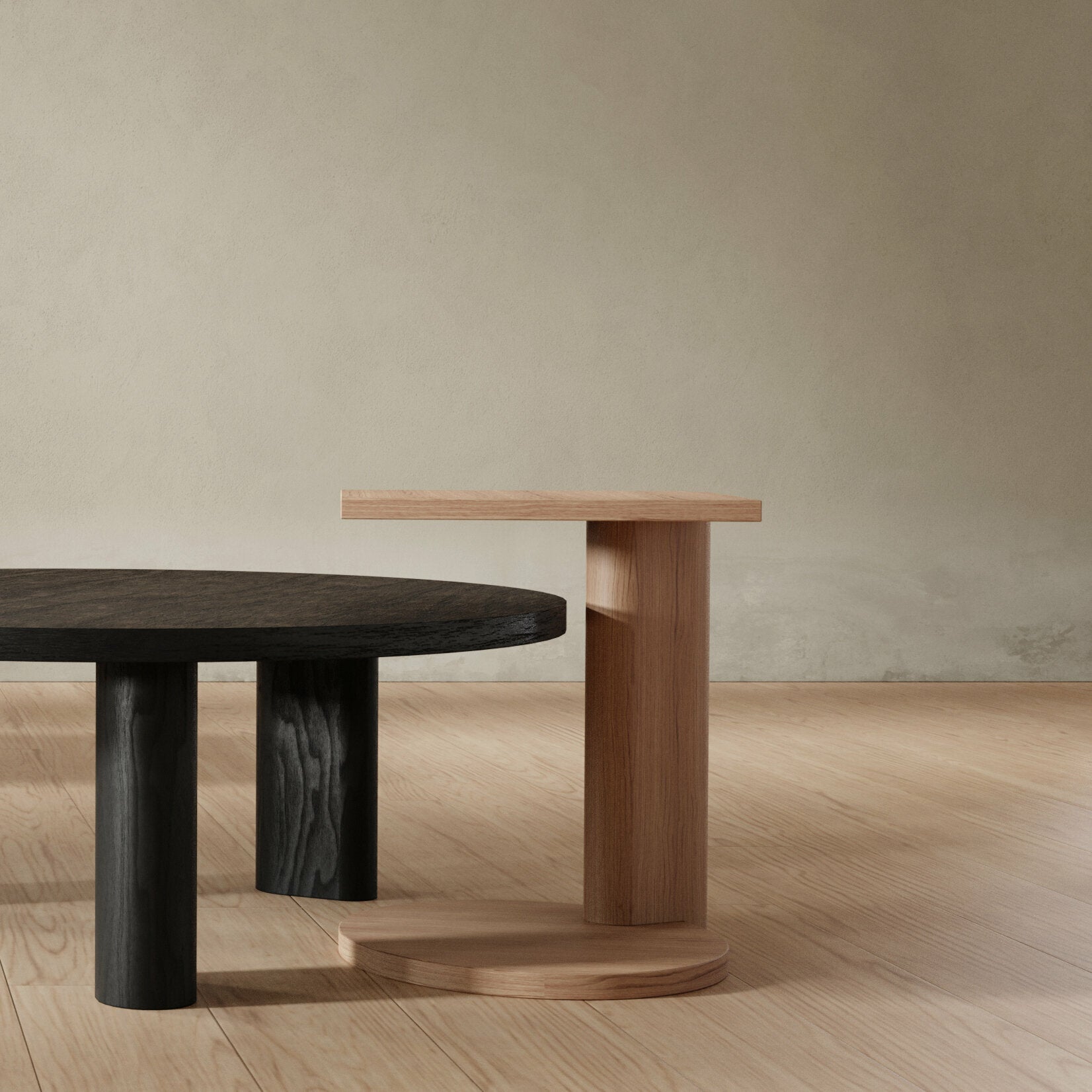 Table d'appoint en chêne naturel Galta Forte Side - Kann Design - The Cool Republic