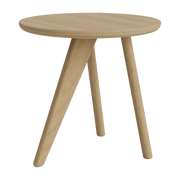 Fin Solid Natural Oak Side Table - Black NORR11 - The Cool Republic