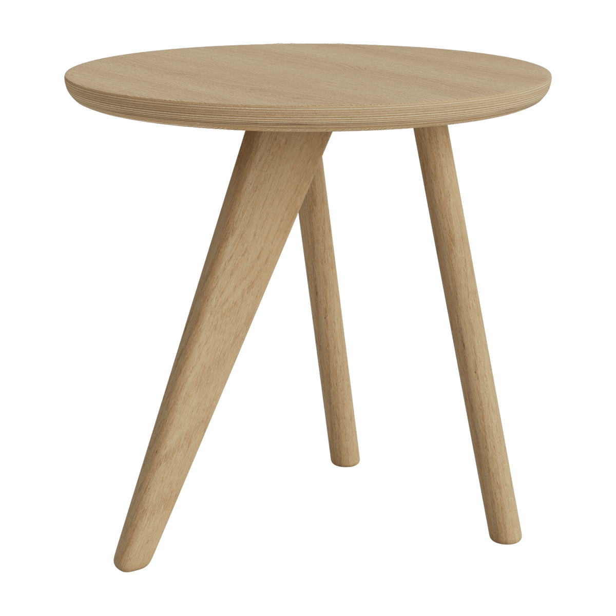 Fin Solid Natural Oak Side Table - Black NORR11 - The Cool Republic