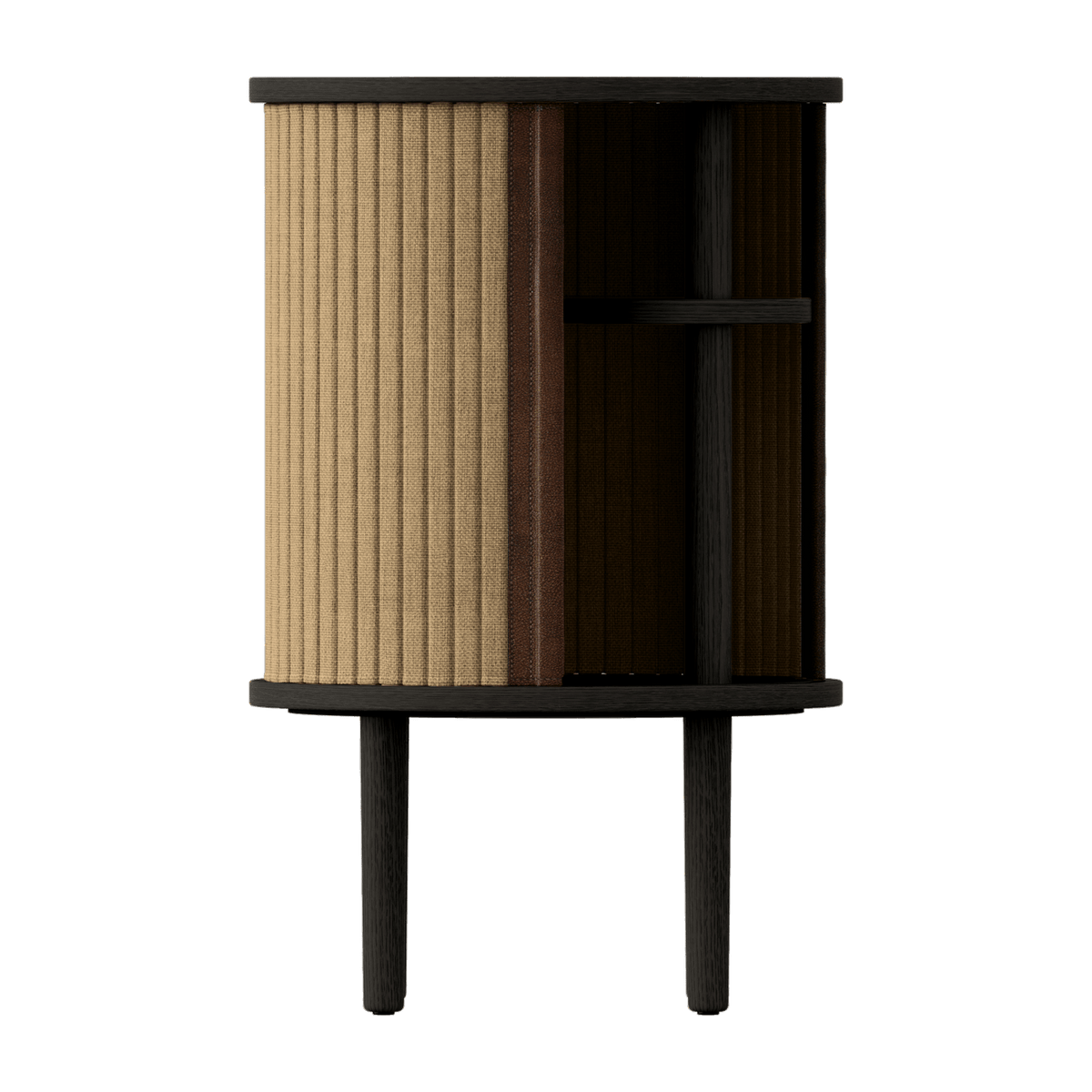 Table d'appoint en chêne noir et beige 59,3 x 38 cm Audacious - UMAGE - The Cool Republic