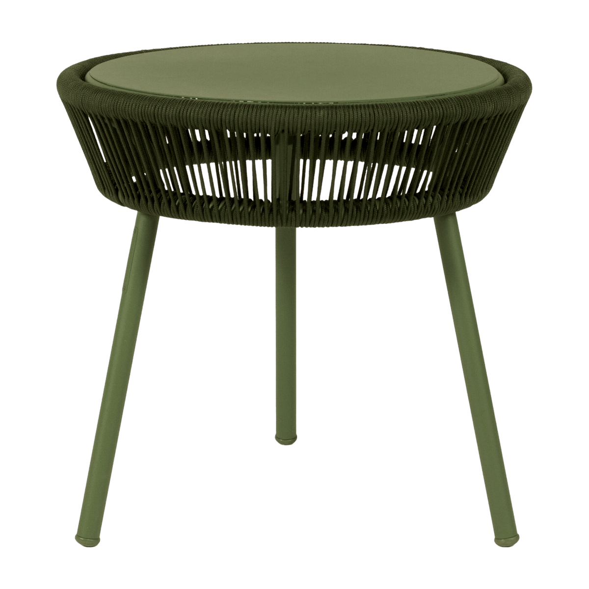 Table d'appoint en corde vert 51 x 51 cm Loop - Vincent Sheppard - The Cool Republic