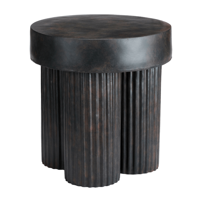 Gear brown concrete fiber side table 45 cm - NORR11 - The Cool Republic