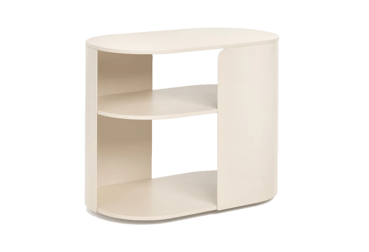 Table d'appoint en frêne beige et acier beige 63,5x36,5x52cm Plateau - Fest Amsterdam - The Cool Republic
