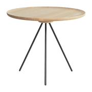 Table d'appoint en frêne et piètement noir 43 cm Key - Hem - The Cool Republic