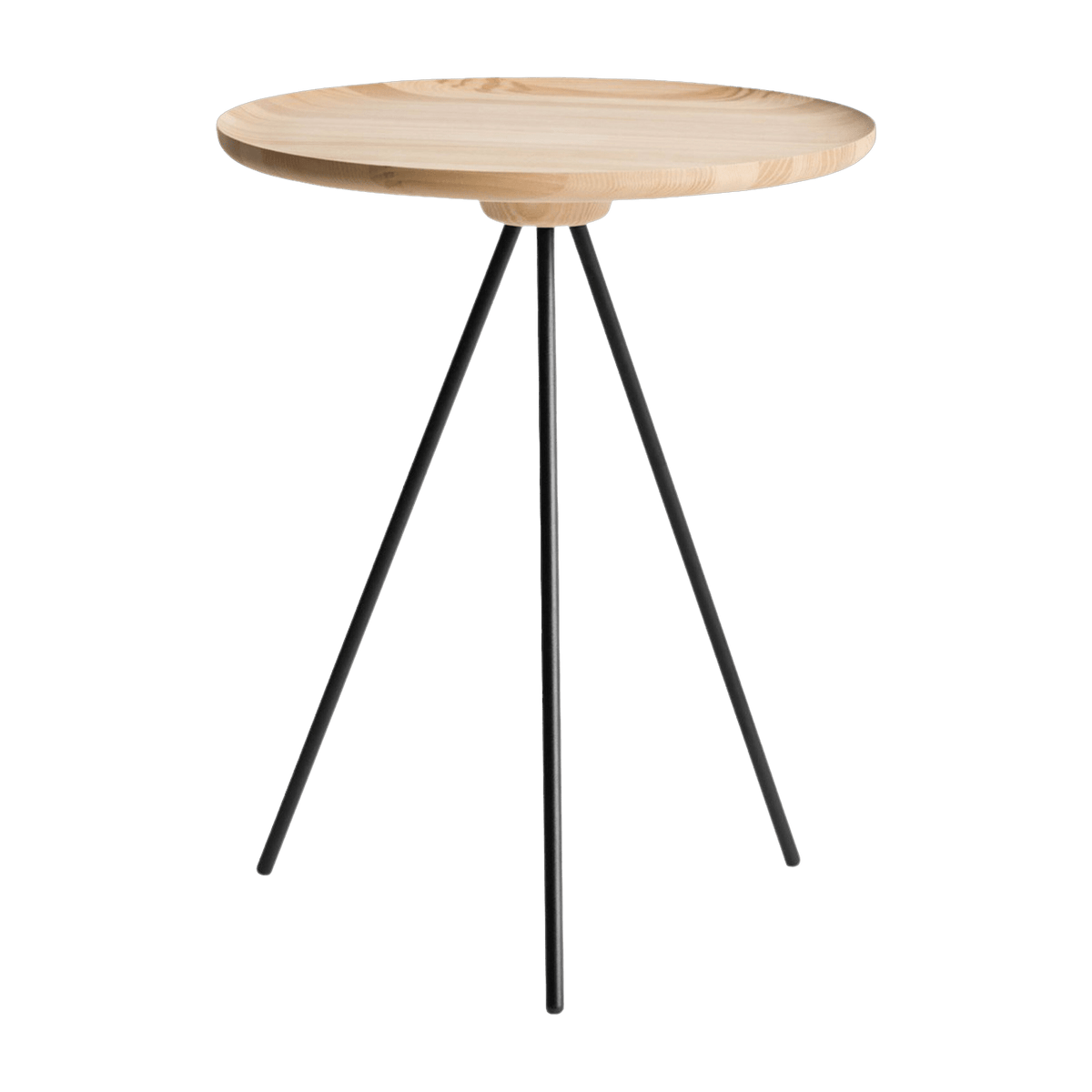 Table d'appoint en frêne et piètement noir 51 cm Key - Hem - The Cool Republic