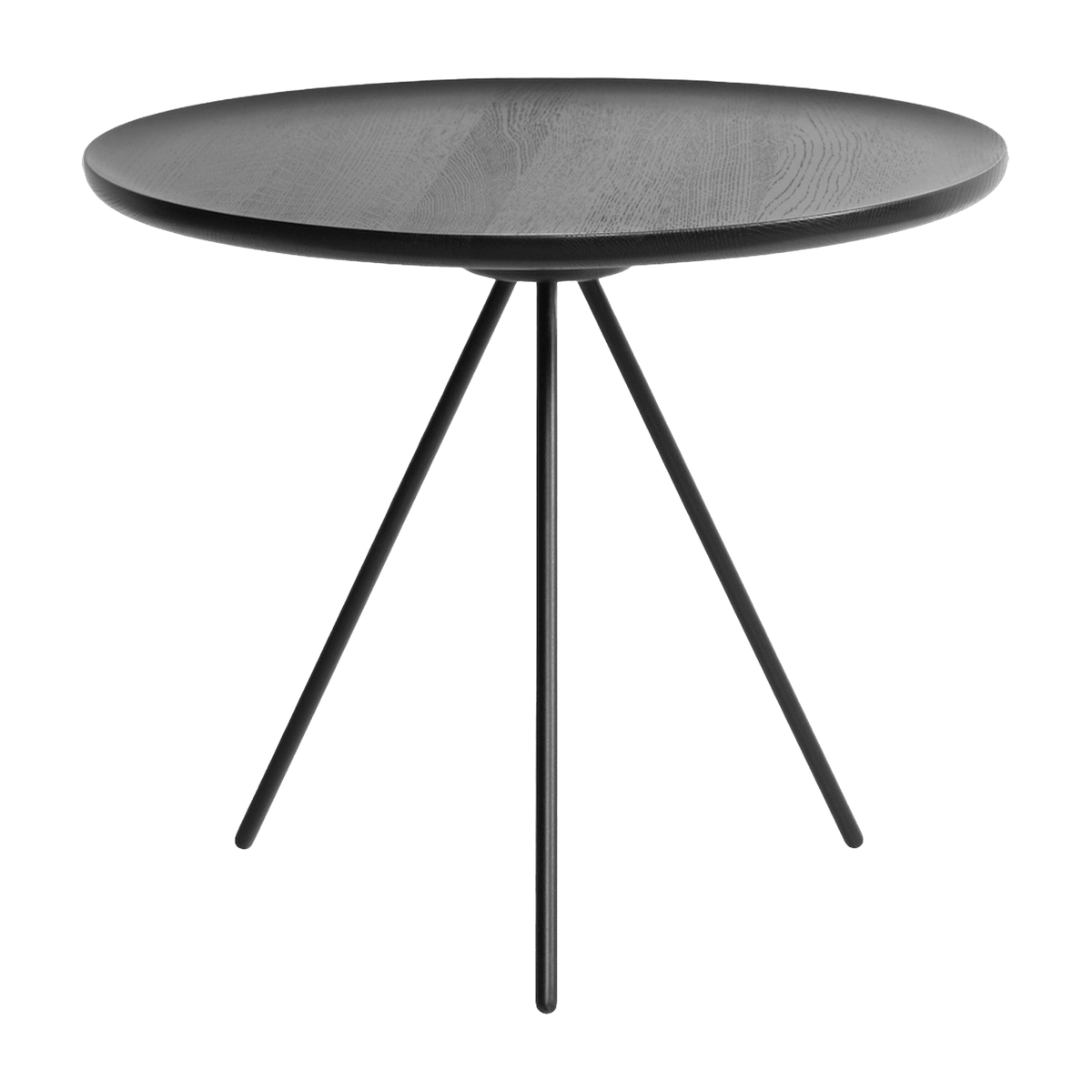 Table d'appoint en frêne noir et piètement noir 43 cm Key - Hem - The Cool Republic