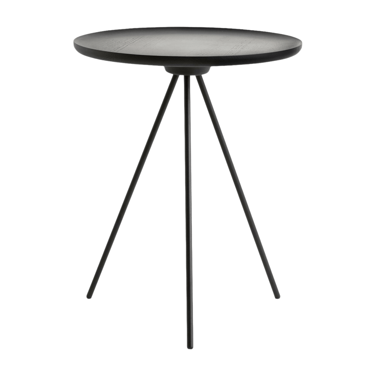 Table d'appoint en frêne noir et piètement noir 51 cm Key - Hem - The Cool Republic