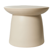 Table d'appoint en grès beige 46 x 37cm Earthenware - HKliving - The Cool Republic