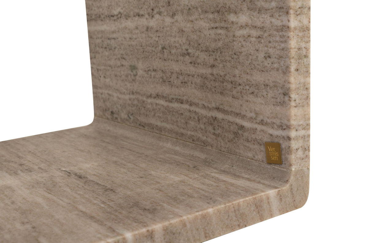 Table d'appoint en marbre beige 40x60cm Voya - Versmissen - The Cool Republic