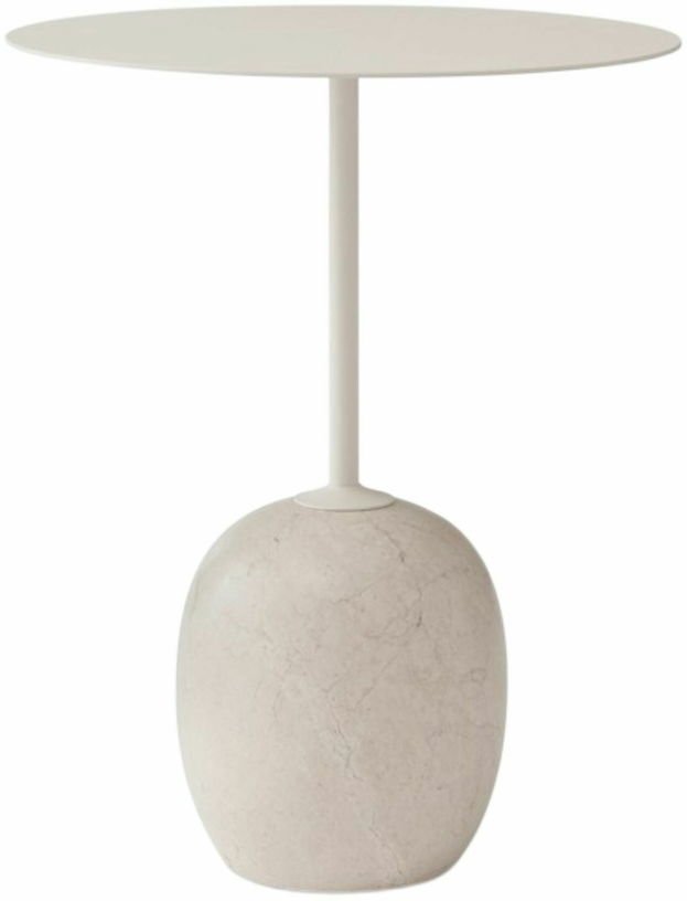 Table d'appoint en marbre blanc Lato LN8 - &tradition - The Cool Republic