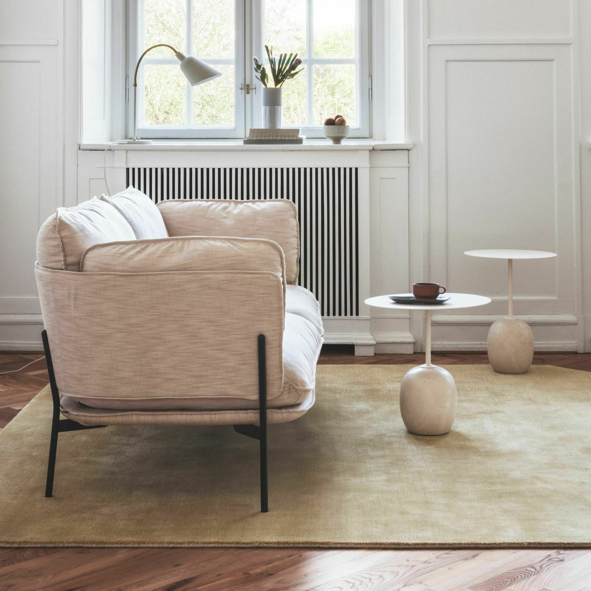 Table d'appoint en marbre blanc Lato LN9 - &tradition - The Cool Republic