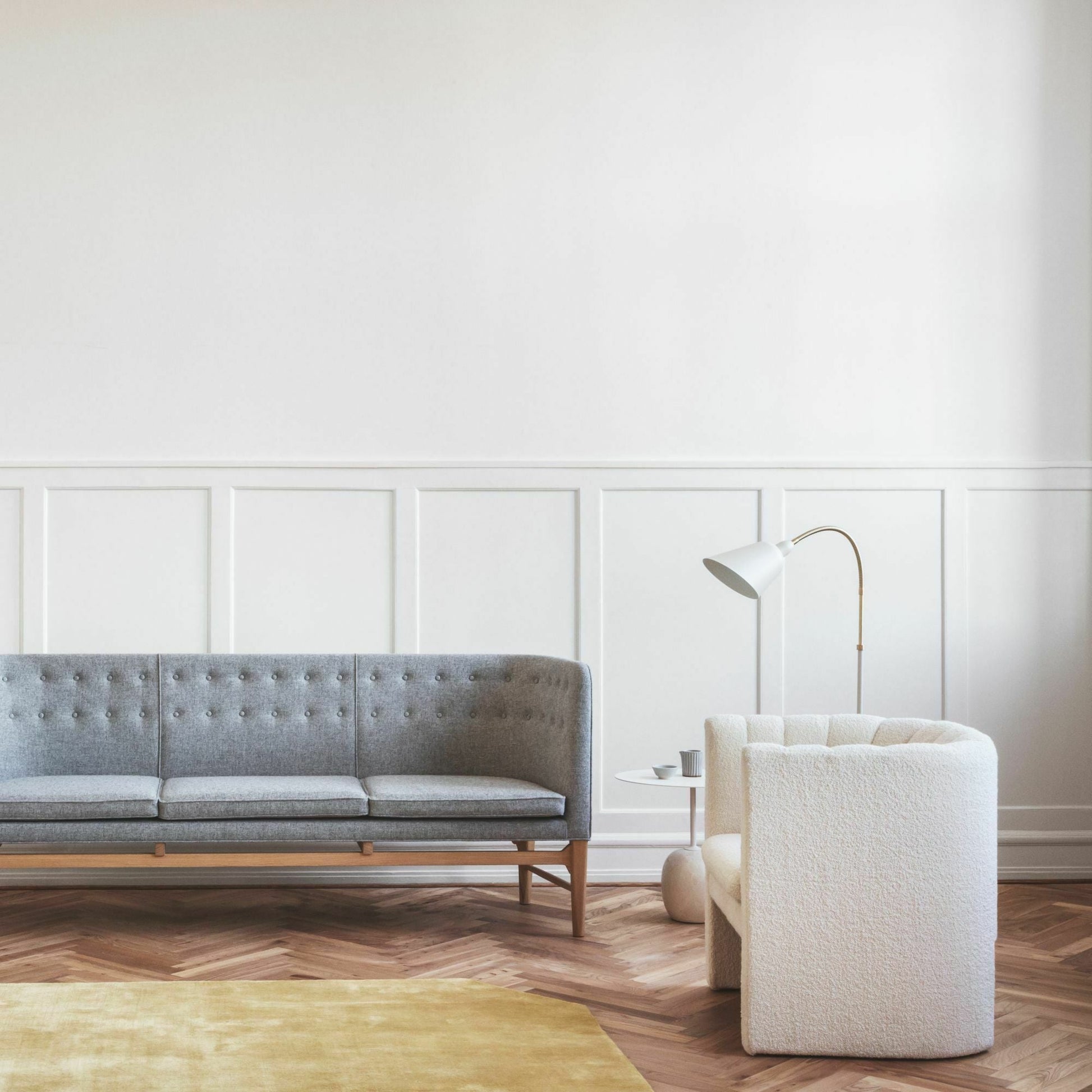 Table d'appoint en marbre blanc Lato LN9 - &tradition - The Cool Republic