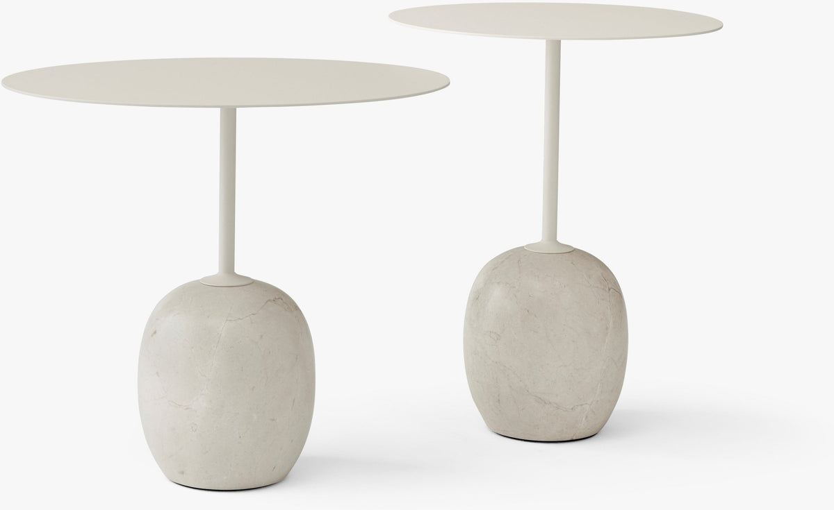 Table d'appoint en marbre blanc Lato LN9 - &tradition - The Cool Republic