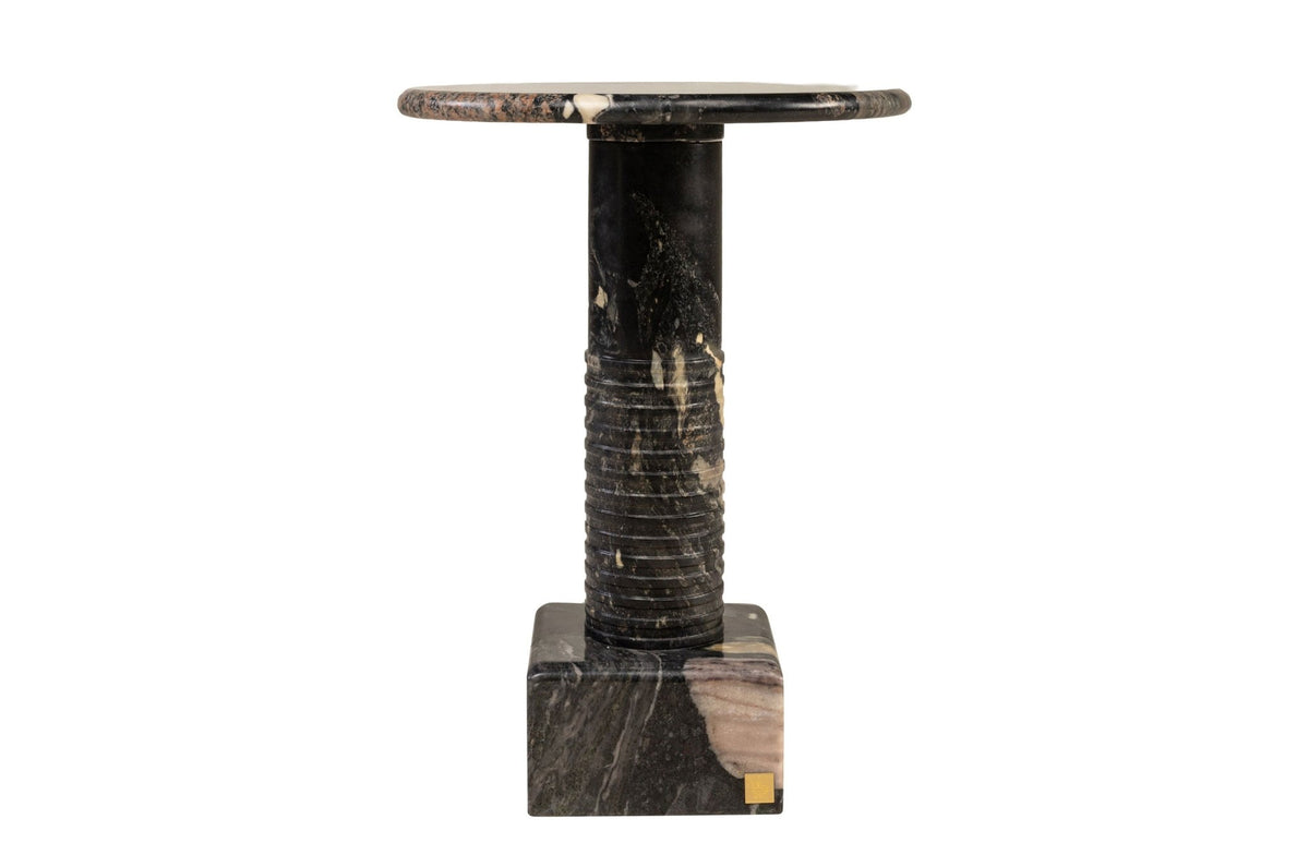 Table d'appoint en marbre de norvigo noir 38x50,5cm Arden - Versmissen - The Cool Republic