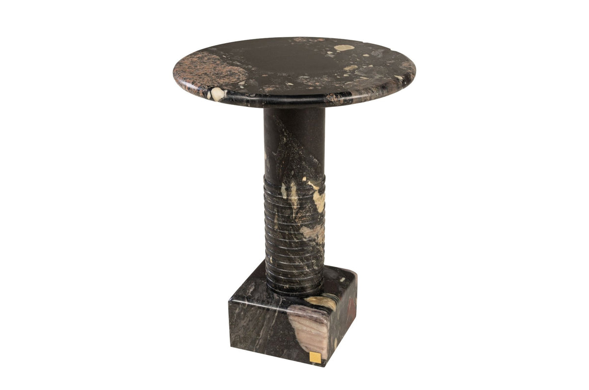 Table d'appoint en marbre de norvigo noir 38x50,5cm Arden - Versmissen - The Cool Republic