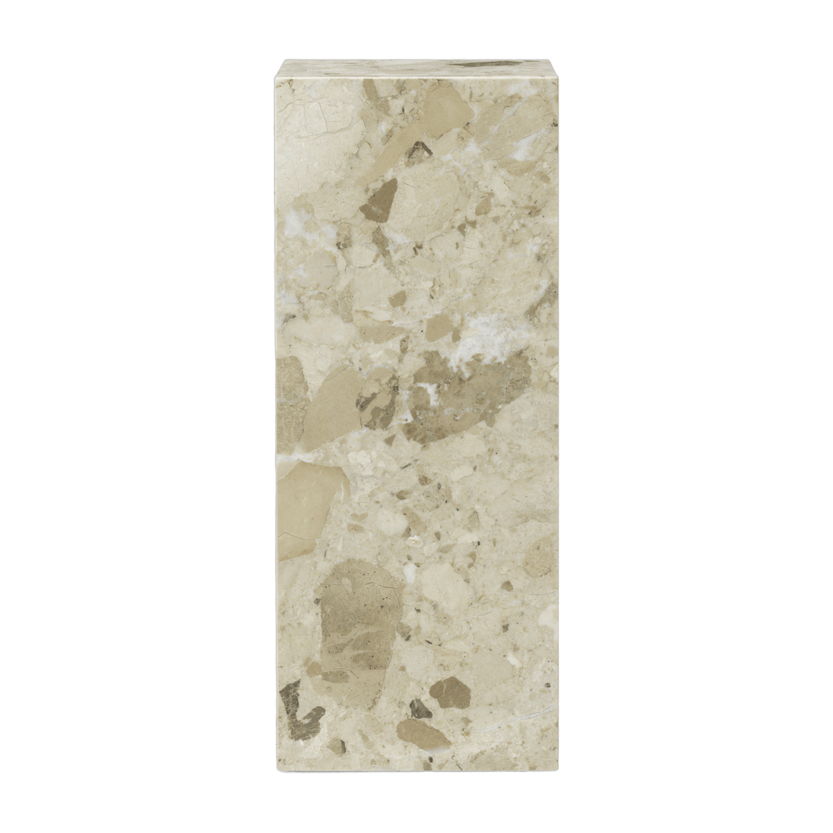 Table d'appoint en marbre kunis breccia 30 x 75 cm Plinth Pedestal - Audo - The Cool Republic