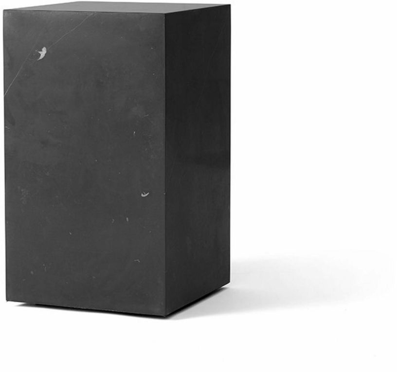 Table d'appoint en marbre noir 51 x 30 cm Plinth Tall - Audo - The Cool Republic