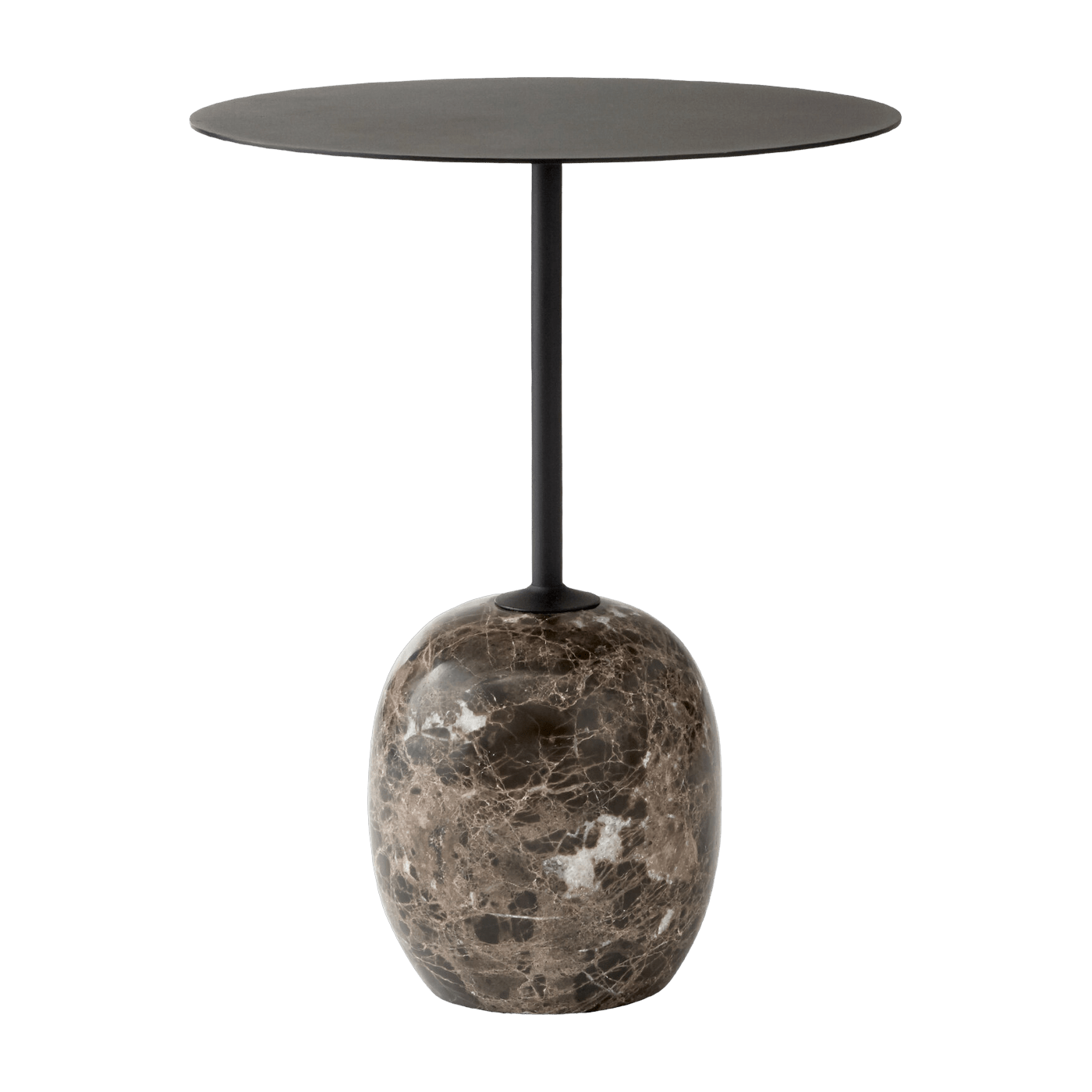 Table d'appoint en marbre noir Lato LN8 - &tradition - The Cool Republic