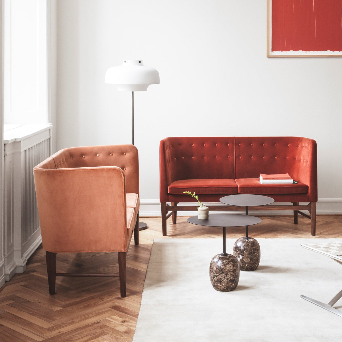 Table d'appoint en marbre noir Lato LN8 - &tradition - The Cool Republic