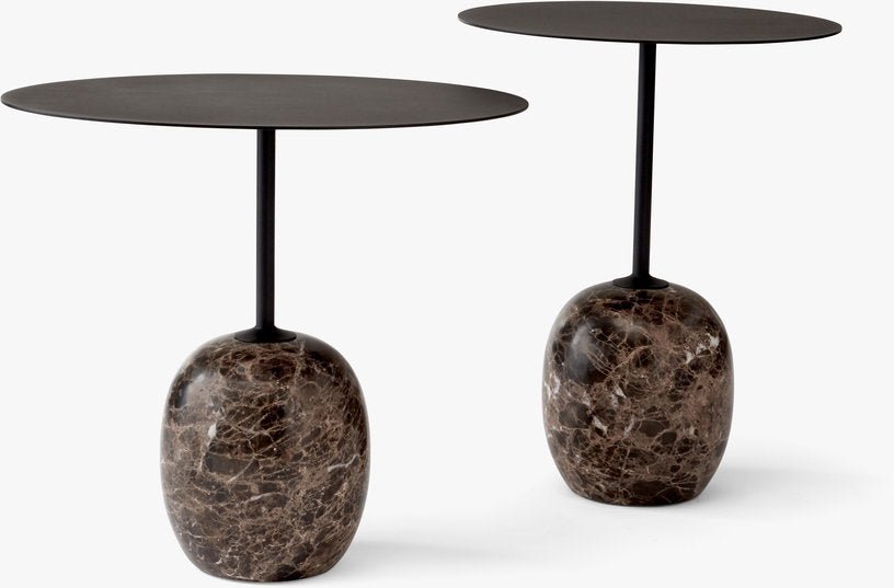 Table d'appoint en marbre noir Lato LN8 - &tradition - The Cool Republic
