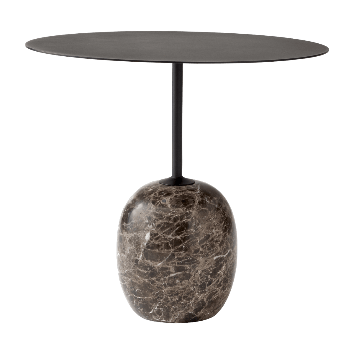 Table d'appoint en marbre noir Lato LN9 - &tradition - The Cool Republic