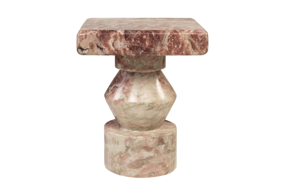 Table d'appoint en marbre rose 30,5x37cm Ghia - Versmissen - The Cool Republic
