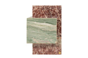 Table d'appoint en marbre rose et vert 35x51cm Blocq - Versmissen - The Cool Republic