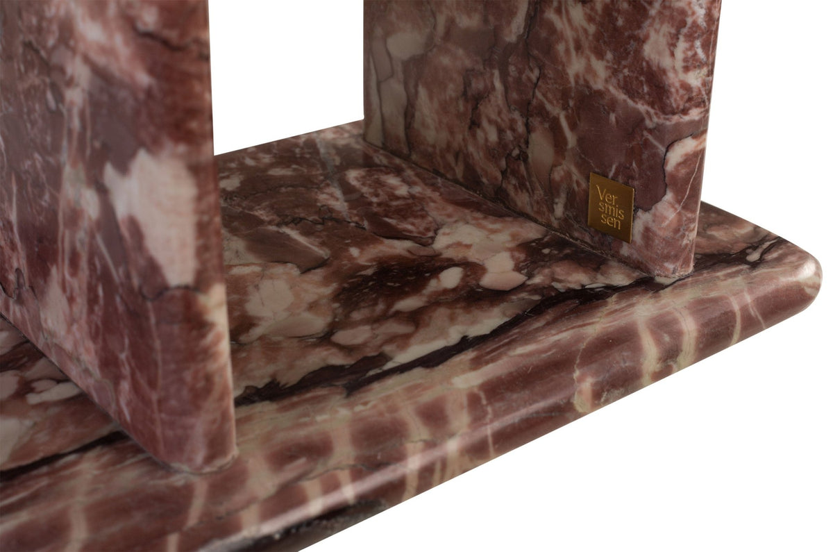 Table d'appoint en marbre rose rosalia 30,5x23x41,5cm Selwyn - Versmissen - The Cool Republic