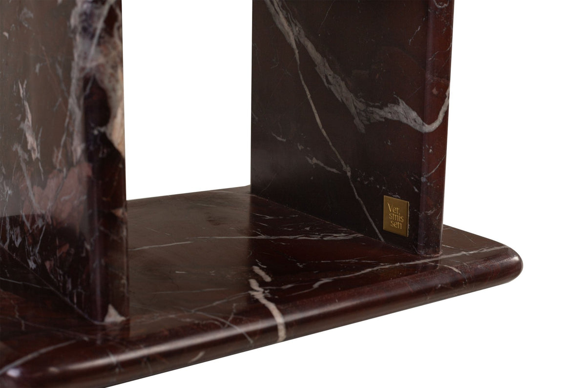 Table d'appoint en marbre rosso levanto foncé 30,5x23x41,5cm Selwyn - versmissen - The Cool Republic