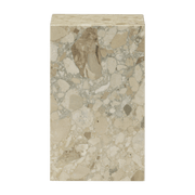 Table d'appoint en marbre sable 51 x 30 cm Plinth Tall - Audo - The Cool Republic