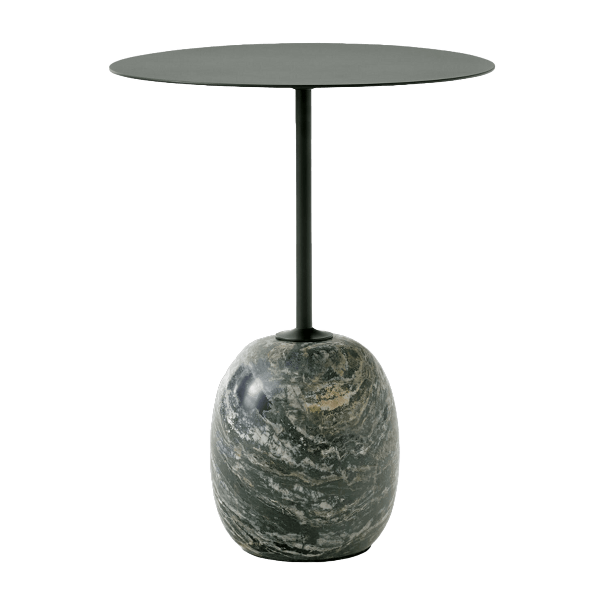 Table d'appoint en marbre vert 50 cm Lato LN8 - &tradition - The Cool Republic