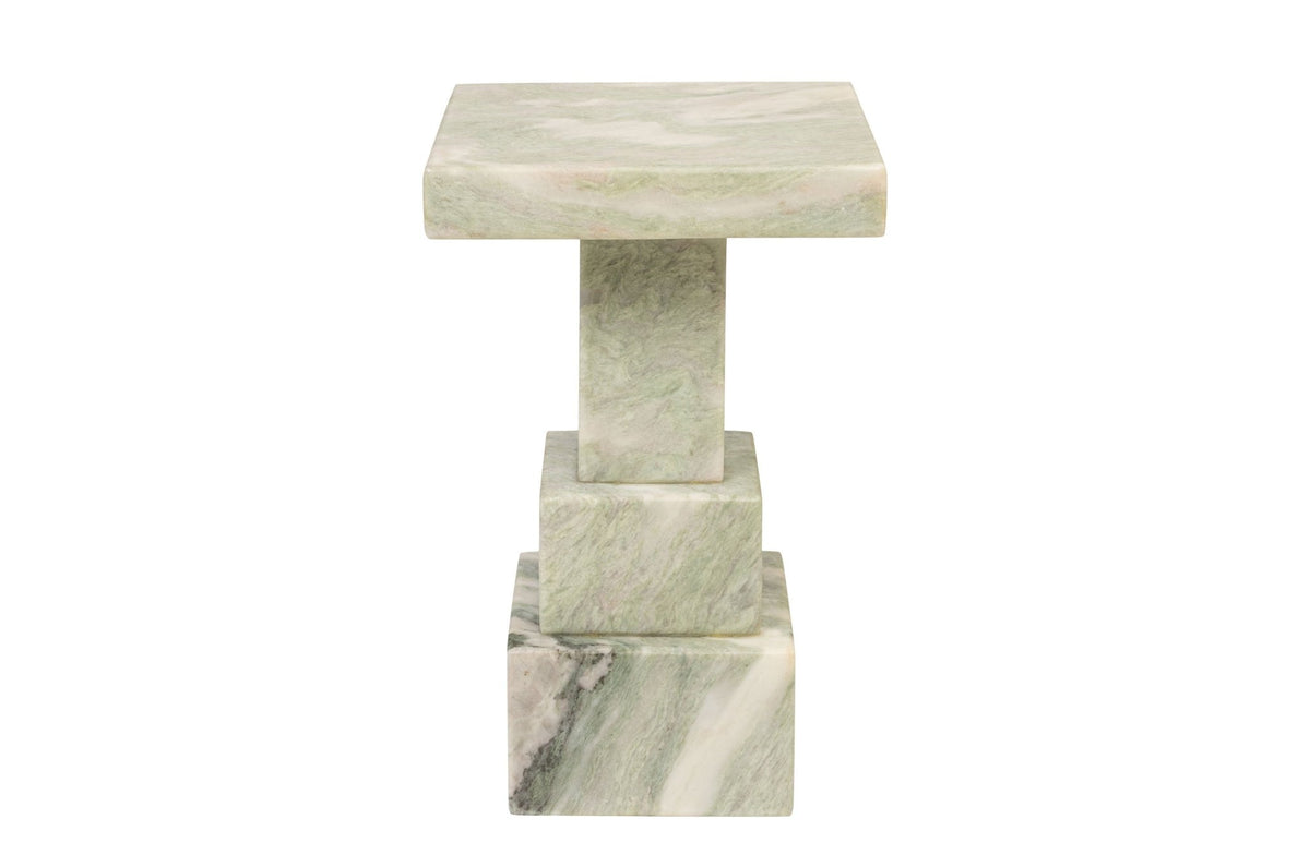 Table d'appoint en marbre vert clair 30,5x48,5cm Arden - Versmissen - The Cool Republic