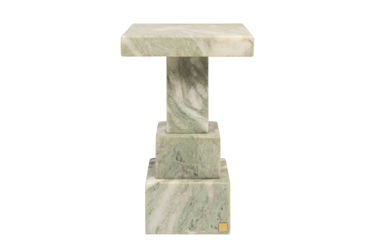 Table d'appoint en marbre vert clair 30,5x48,5cm Arden - Versmissen - The Cool Republic