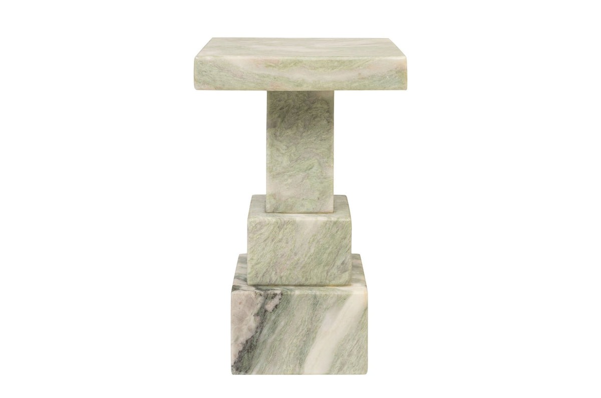 Table d'appoint en marbre vert clair 30,5x48,5cm Arden - Versmissen - The Cool Republic