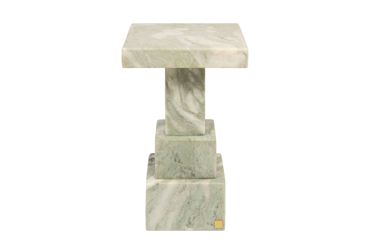 Table d'appoint en marbre vert clair 30,5x48,5cm Arden - Versmissen - The Cool Republic