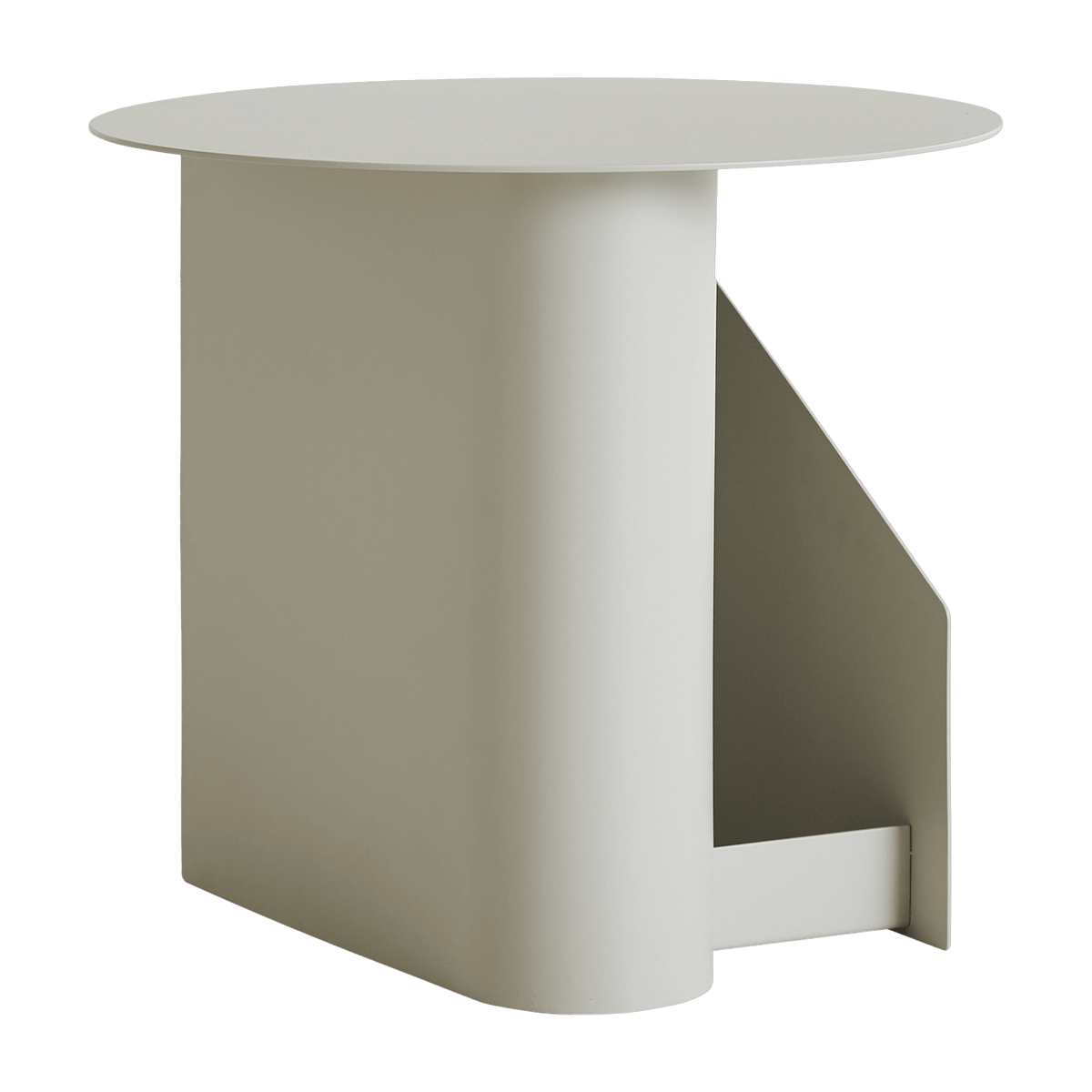Table d’appoint en métal gris chaud 36x40cm Sentrum - Woud - The Cool Republic
