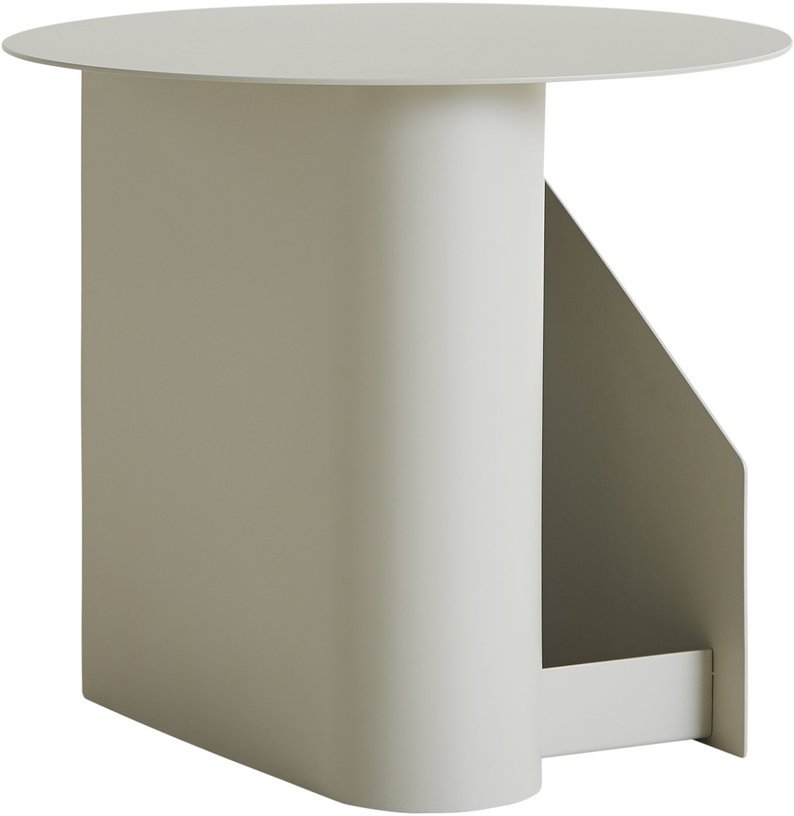 Table d’appoint en métal gris chaud 36x40cm Sentrum - Woud - The Cool Republic